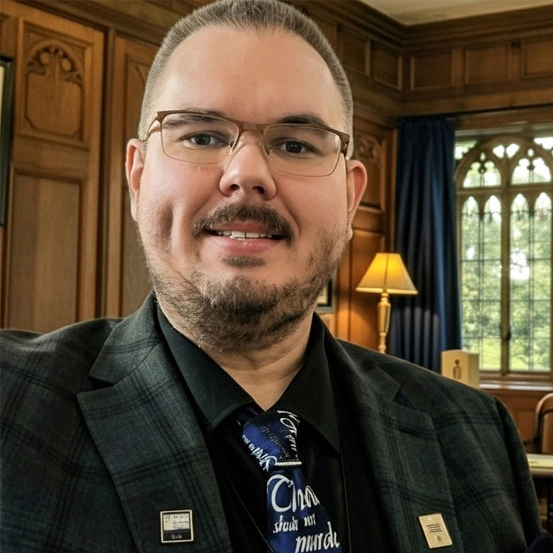 Ed Clemons, Jr. in his office